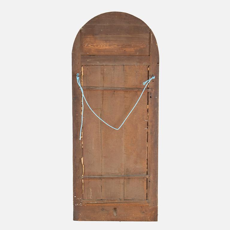 A Swedish Empire mirror and console table, early 19th century.