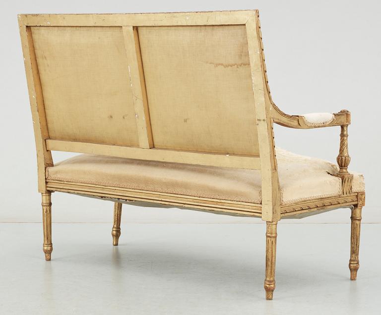 Soffa, Louis XVI stil, 1860-tal.