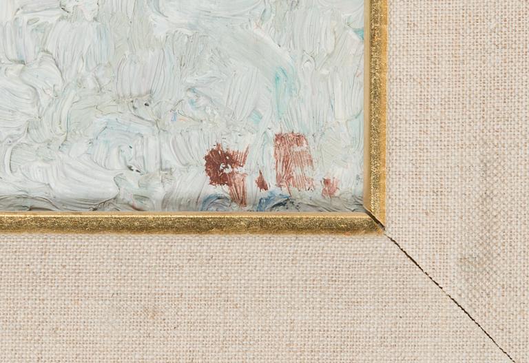 Georg Engeström, oil on board, signed.