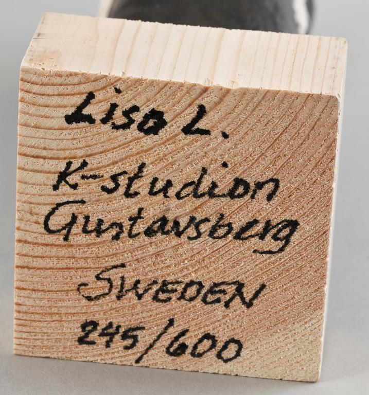 FIGURIN, stengods, Lisa Larson, Gustavsberg, sign o numr 245/600.