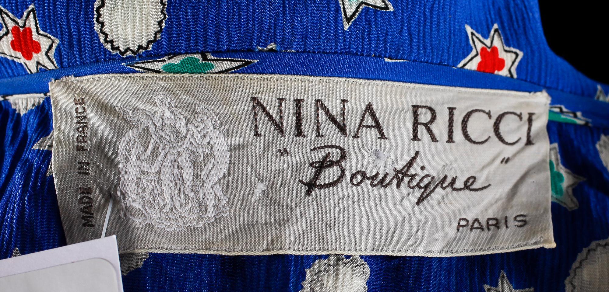 A 1980s silk dress by Nina Ricci.