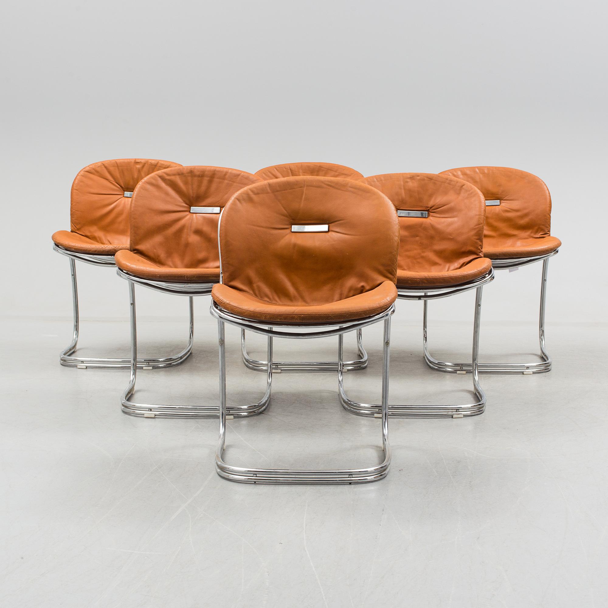 A 7 piece dining set "Sabrina" by Gastone Rinaldi, Italy.