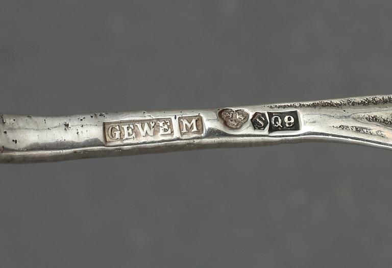 PARTI SILVER, delar 88, bl. a Gewe, Malmö och GAB Stockholm, mitten 1900-talets. Vikt ca 1 591 g.