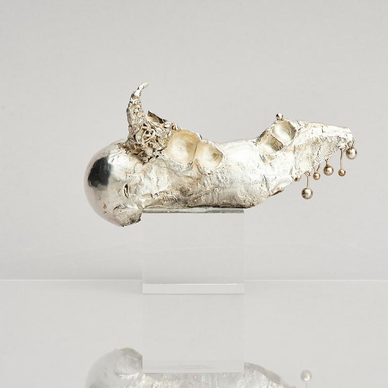 Lars Arby, a sterling silver sculpture, Gothenburg, Sweden 1982.