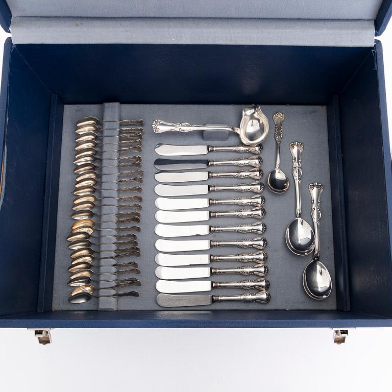 A 231-piece 'Prins Albert' silver cutlery set, CG Hallberg and GAB, Sweden 1960-65.