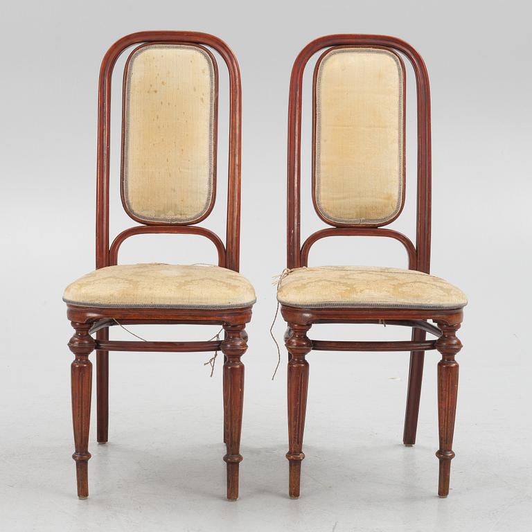 Chairs, 4 pcs, Thonet, model no. 32, late 19th century.