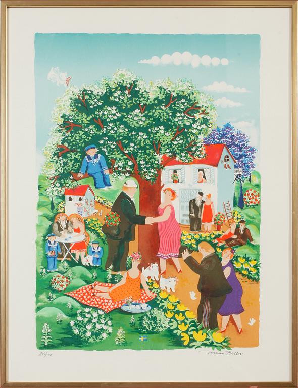 MARION BELIN, färglitografi, signerad och numrerad 279/360.