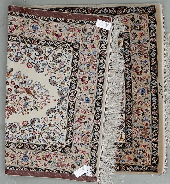 MATTA, Isfahan part silk. Ca 168 x 110 cm.