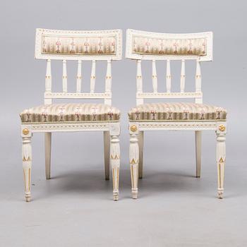 STOLAR, 2 st, sengustaviansk stil, sekelskiftet 1800/1900.
