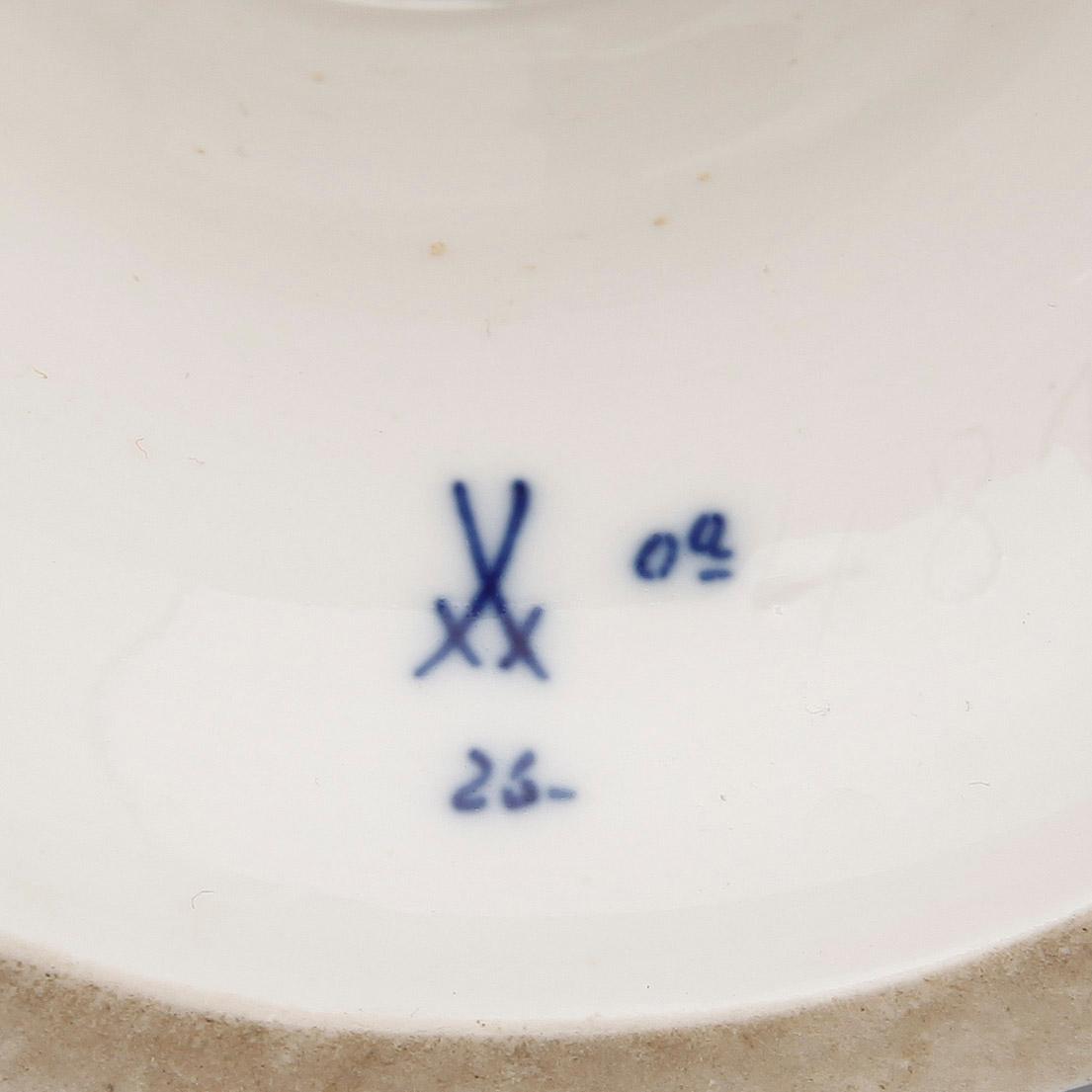 SERVISDELAR, 14 st, porslin, Meissen, 1900-tal.