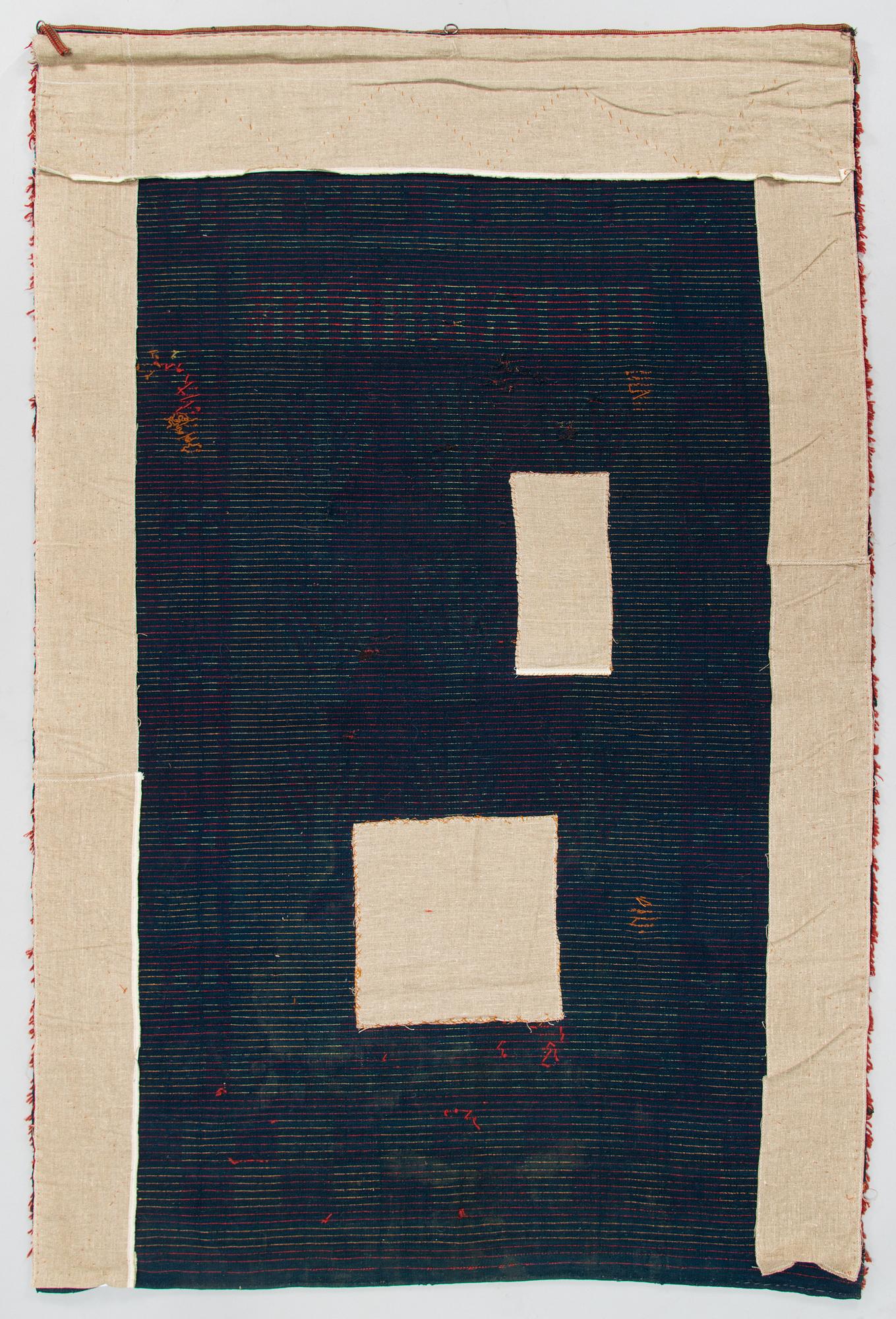 A late 19th Century Finnish folk art long pile ryijy-rug. Circa 205 x 135 cm.