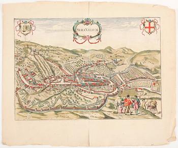 FREDERICK DE WIT, 3st gravyrer,  1600-talets andra hälft.