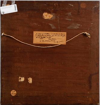 OKÄND KONSTNÄR, olja på pannå, sent 1800-tal.