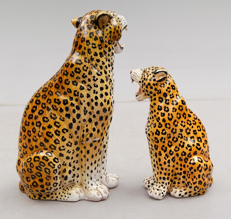 FIGURER, 2 st, keramik, Italien, 1900-/2000-tal.