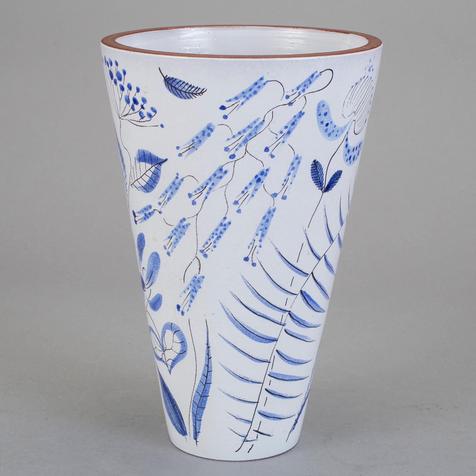 VAS, fajans, Stig Lindberg, Gustavsbergs Studio, 1940-tal.