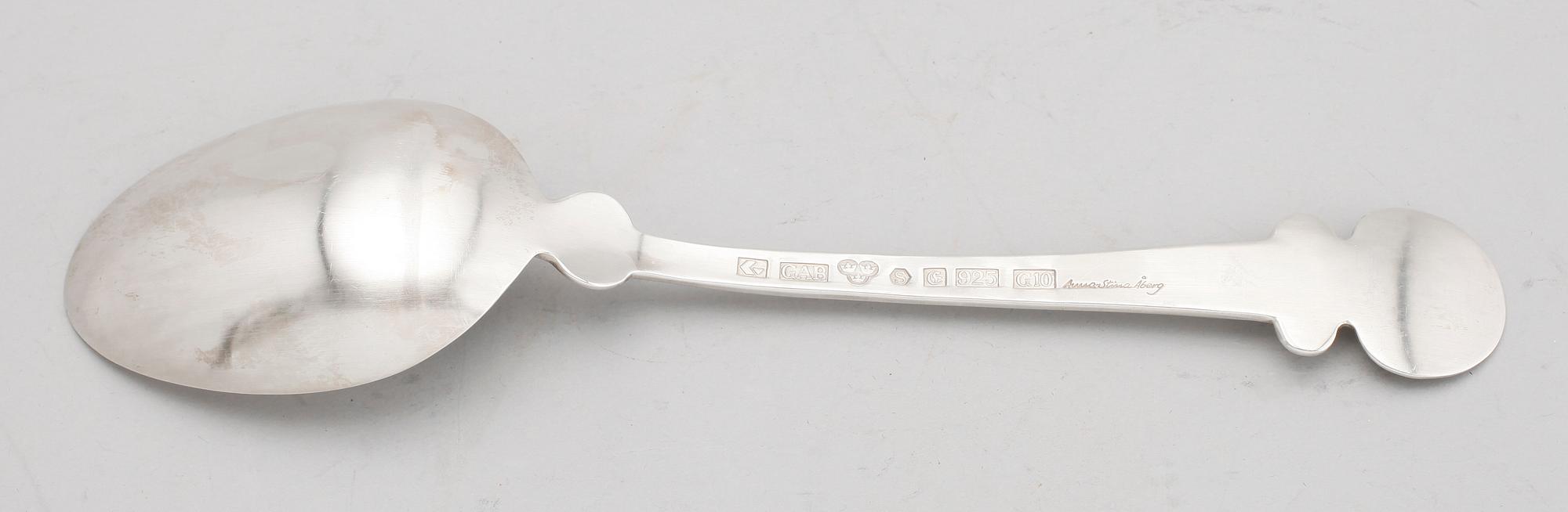 SKED, sterlingsilver, Anna-Stina Åberg, GAB, större modell. Vikt 223 g.