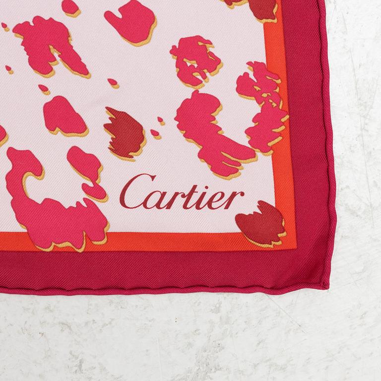 Cartier, a twill silk scarf.