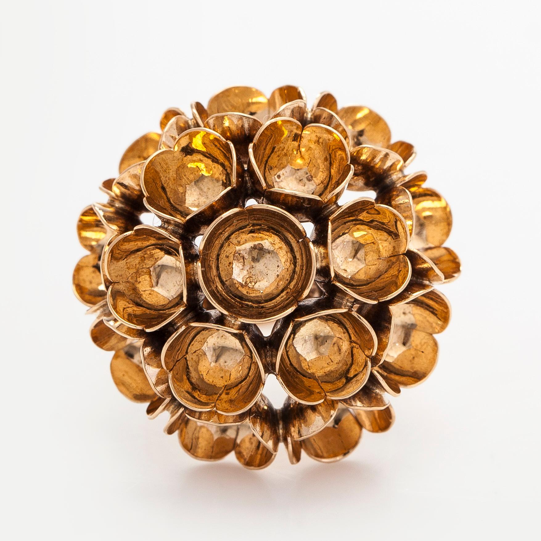 Liisa Vitali, sormus, "Kevät", 14K kultaa, Westerback, Helsinki 1973.
