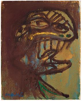 CO Hultén, mixed media, signed and executed 1950.