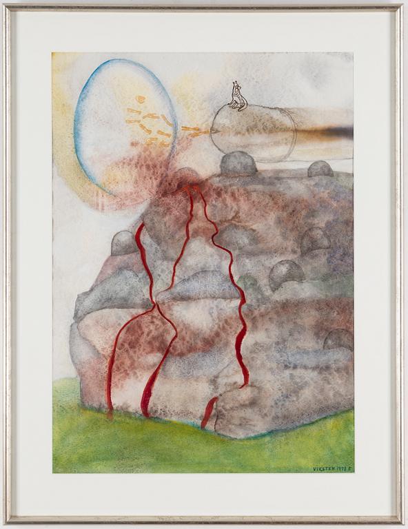 HANS VIKSTEN, watercolor, signed and dated.