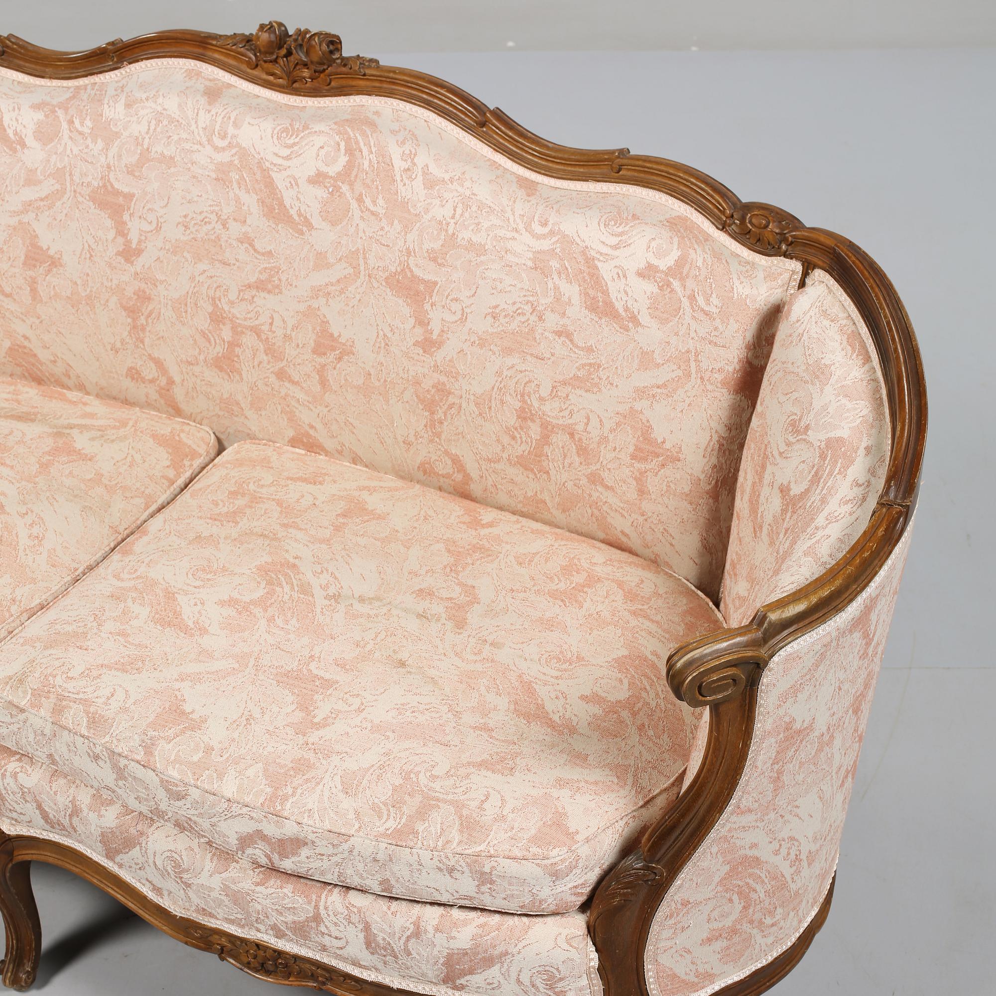 SOFFA, rokokostil, omkring 1900-talets mitt.