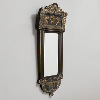 Ville Vallgren,  a wall mirror, signed and label marked, 1920s.