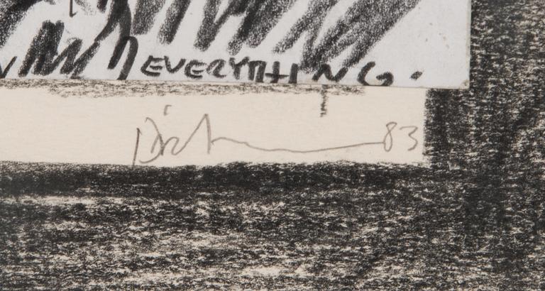 Erik Dietman, mixed media, signed and dated -83.