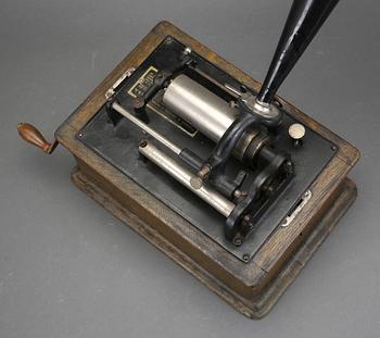 PHONOGRAPH, Edison, med ca 25 rullar.