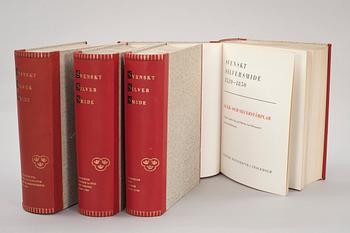 BÖCKER, 4 vol, Svenskt silversmide 1520-1850, del I-III+1, Andren, Erik Hernmark, Carl Bengtsson mf.