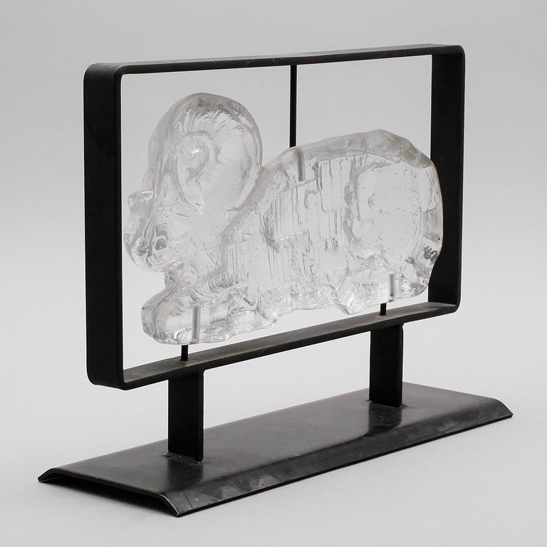 ERIK HÖGLUND, skulptur, glas, Boda.