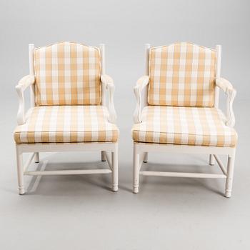 A pair of Gripholm-model armchairs from the second half of the 20th century.