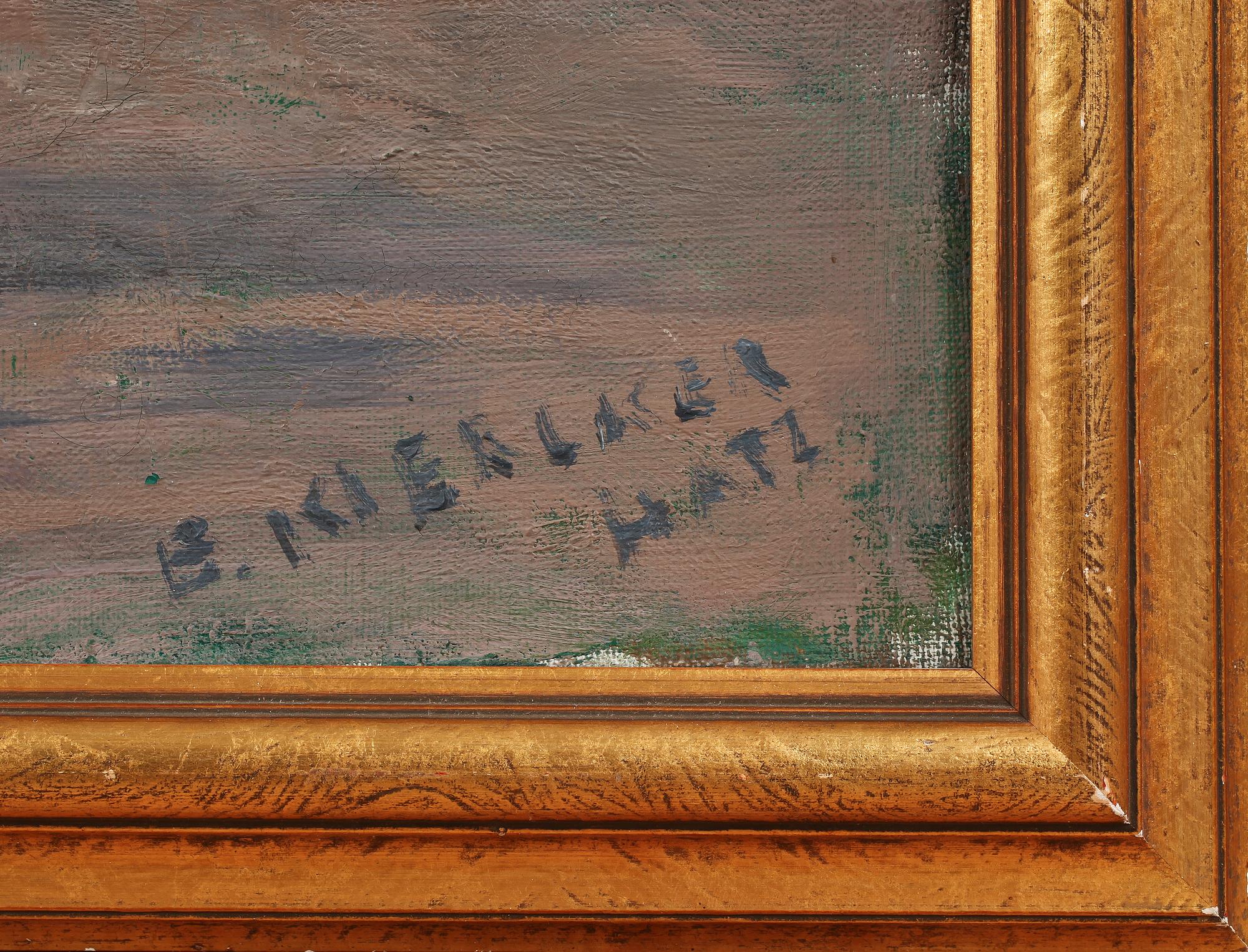 BRITA AF KLERCKER, olja på duk, sign.