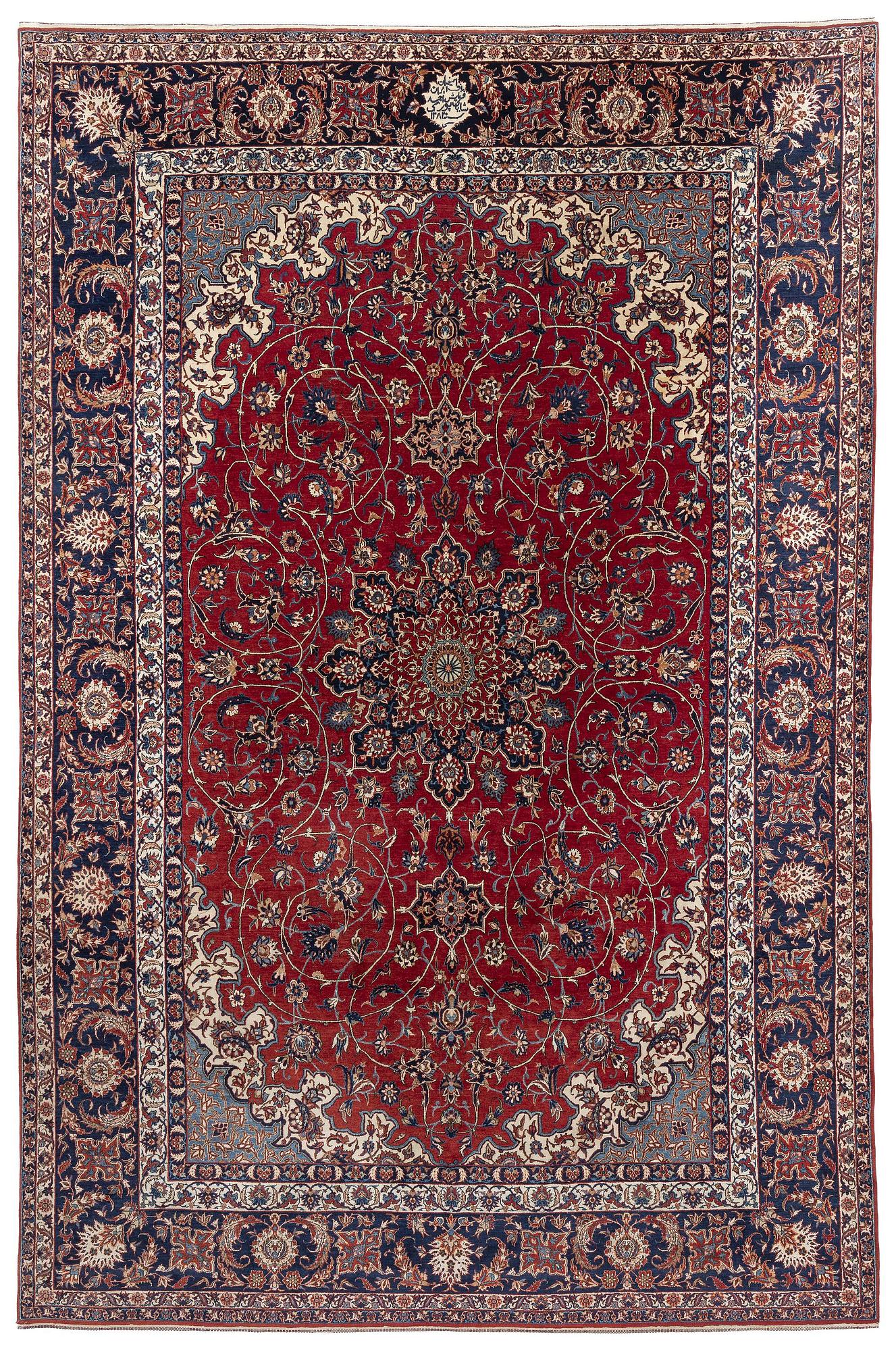 An antique Isfahan, Central Persia, dated 1283 (1903-04), c. 486 x 319 cm.