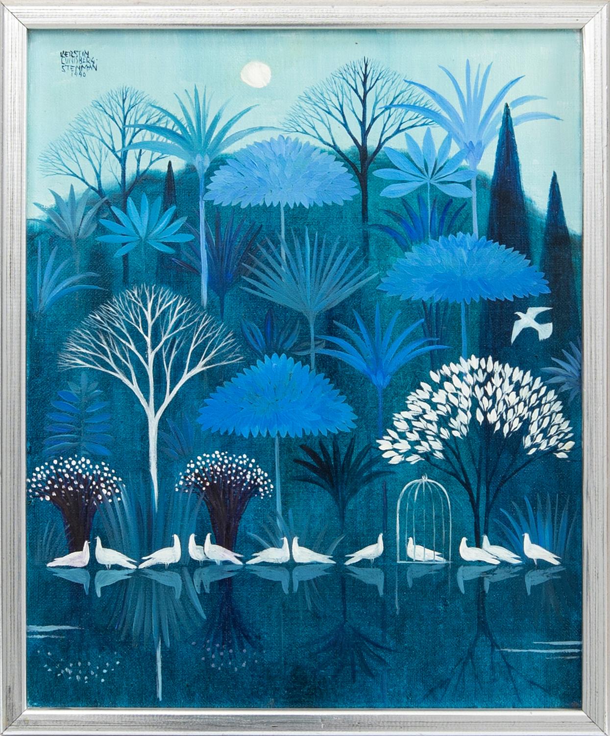 Kerstin Lundberg-Stenman, "Spelande duvor".