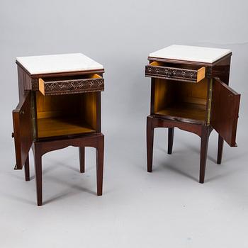 A PAIR OF NIGHTSTAND CUPBOARDS, probably France, early 20th century.