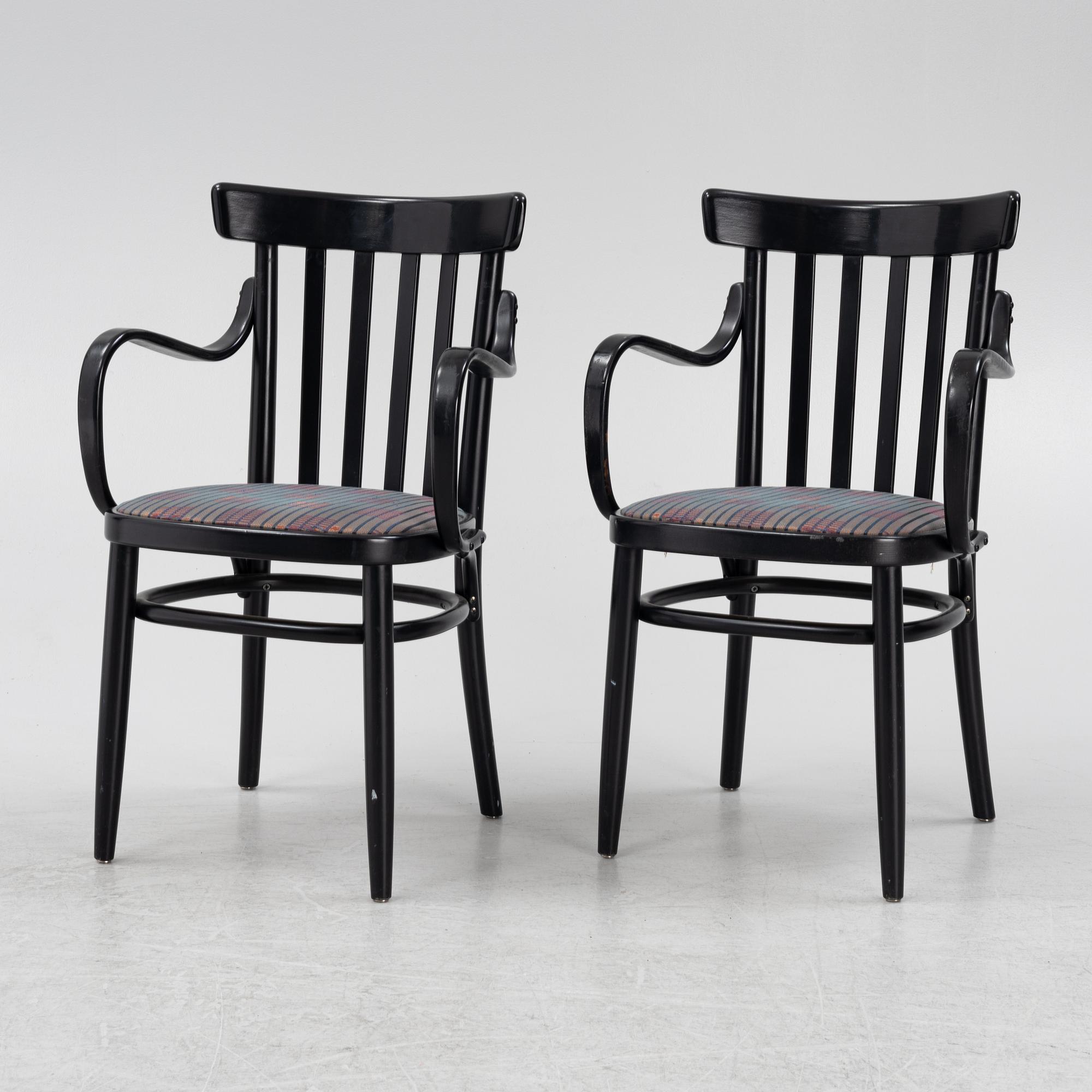 Six armrest chairs, Gemla, Diö, Sweden 1986.