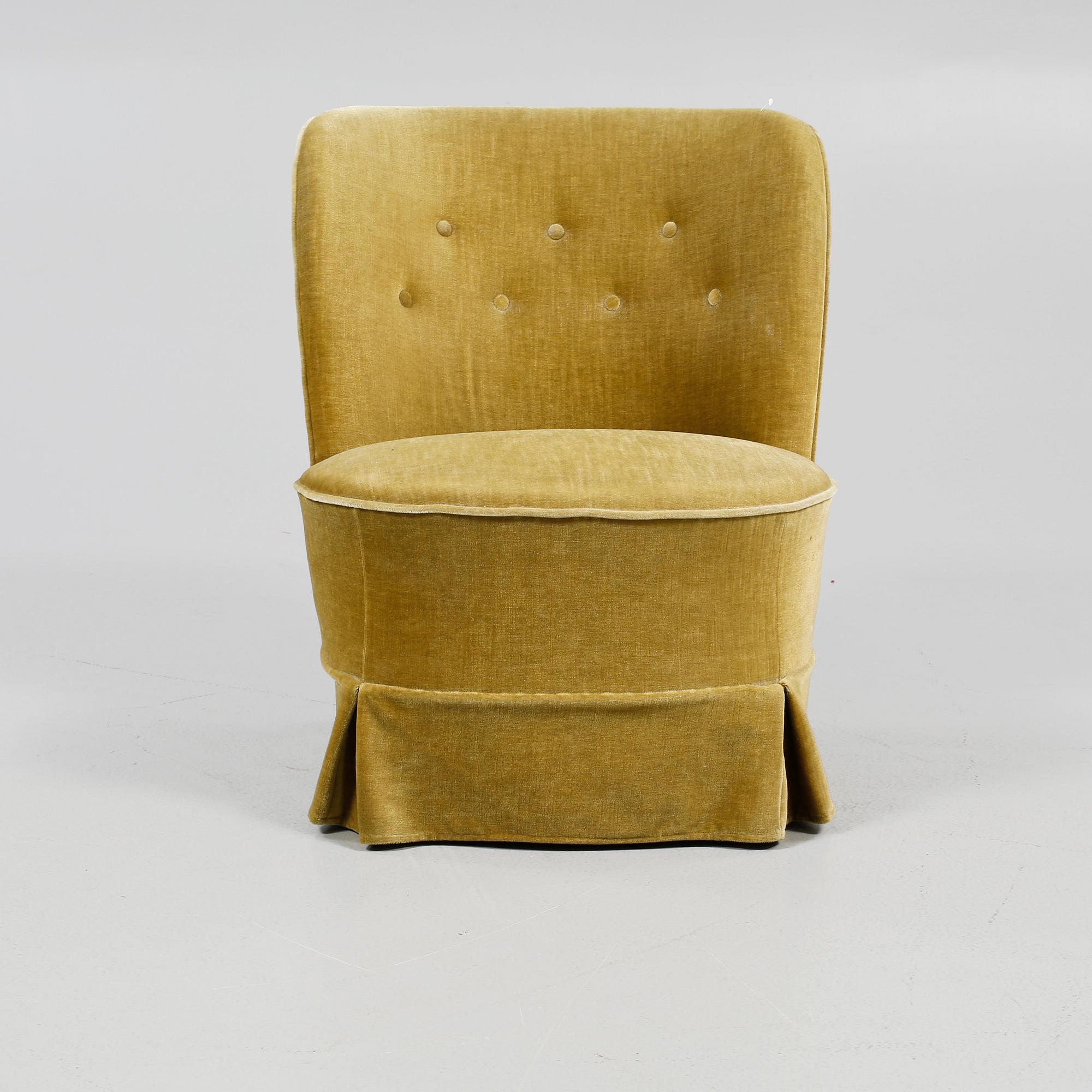 FÅTÖLJ, omkring 1900-talets mitt.