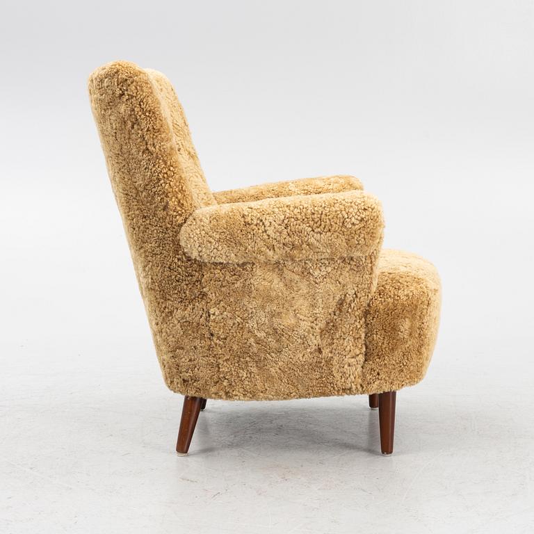 Carl Malmsten, armchair, "Hemmakväll". Second half of the 20th century.