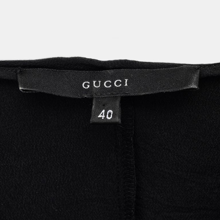 Gucci, a silk top, size 40.