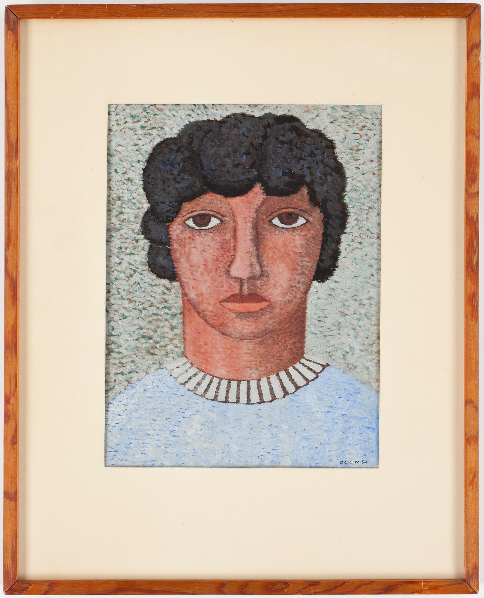 Otto G Carlsund, "Katakombbruden" (Woman).