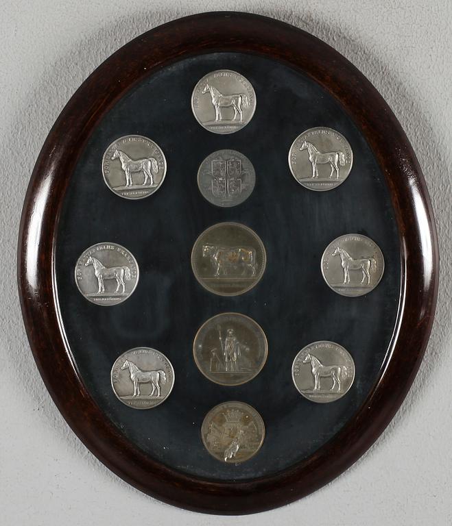 PRISPLAKETTER, 49 st, silver och brons, 1900-talets första hälft.