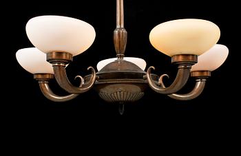 TAKLAMPA, 1900-talets andra kvartal, höjd ca 62 cm.