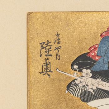 Ichirakutei Eisui (aktiv omkring 1790-1823), efter, "Ogiya uchi Mutsu".