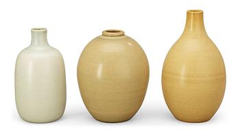 A set of three Ingrid and Erik Triller vases, Tobo.