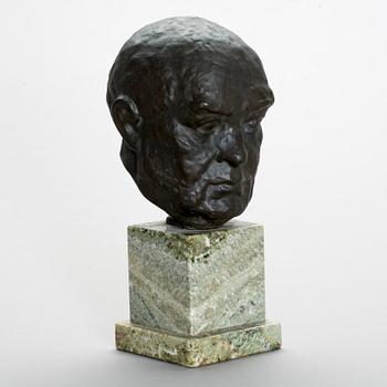 WILHELM HENNING, skulptur, brons, signerad.