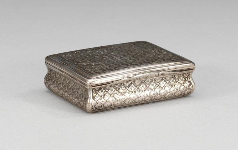 SNUSDOSA, utländska stämplar, 1700-talets slut.