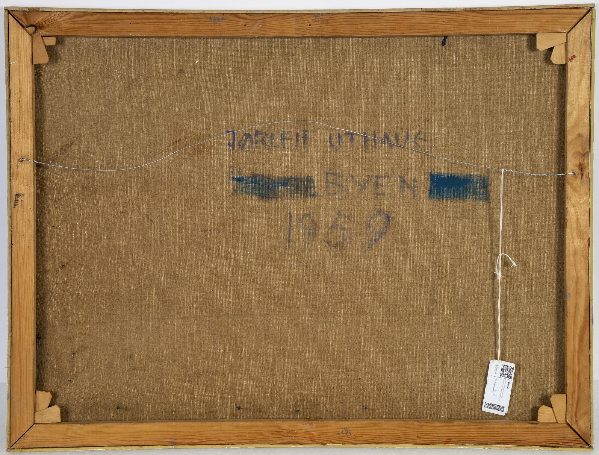 Jørleif Uthaug, oil on canvas, signed and dated 1959.