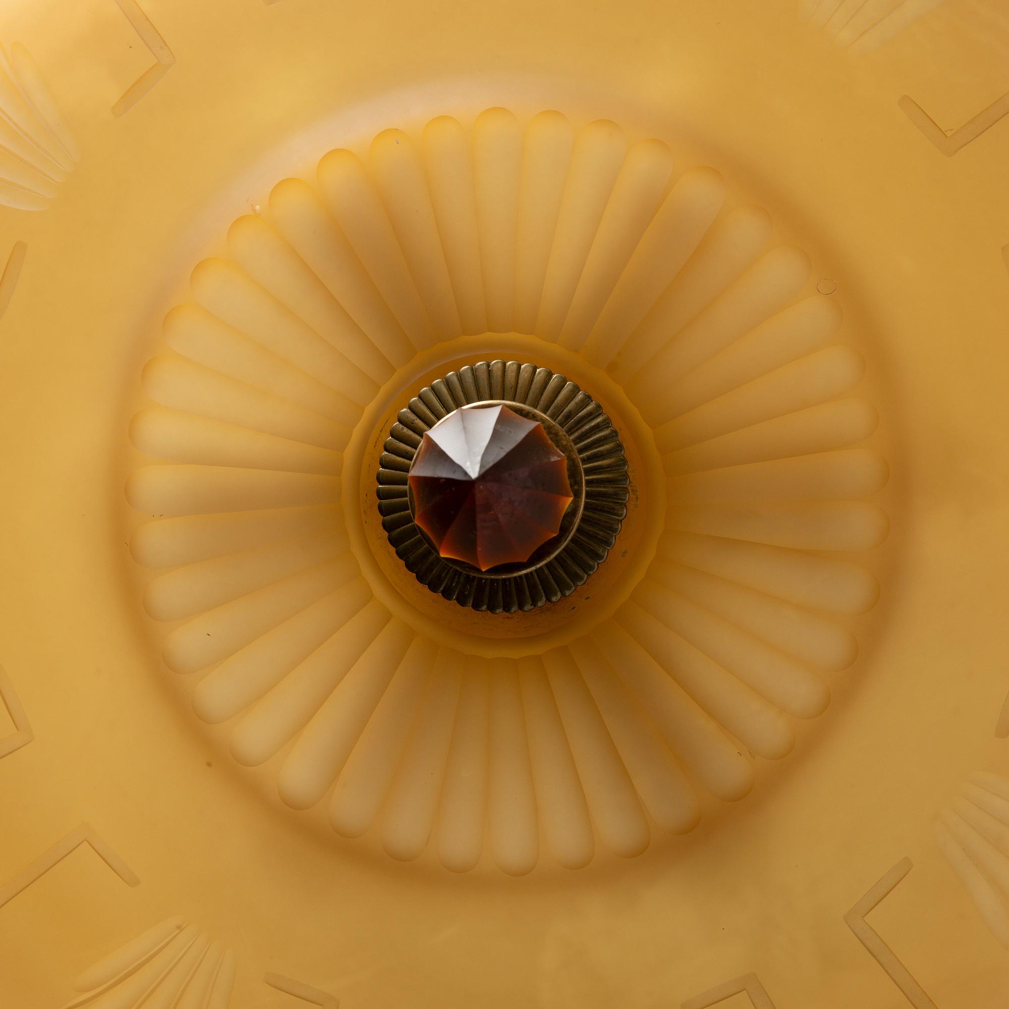 Harald Notini, a model "6658" ceilinglamp, Arvid Böhlmarks Lampfabrik, Stockholm, 1930s.