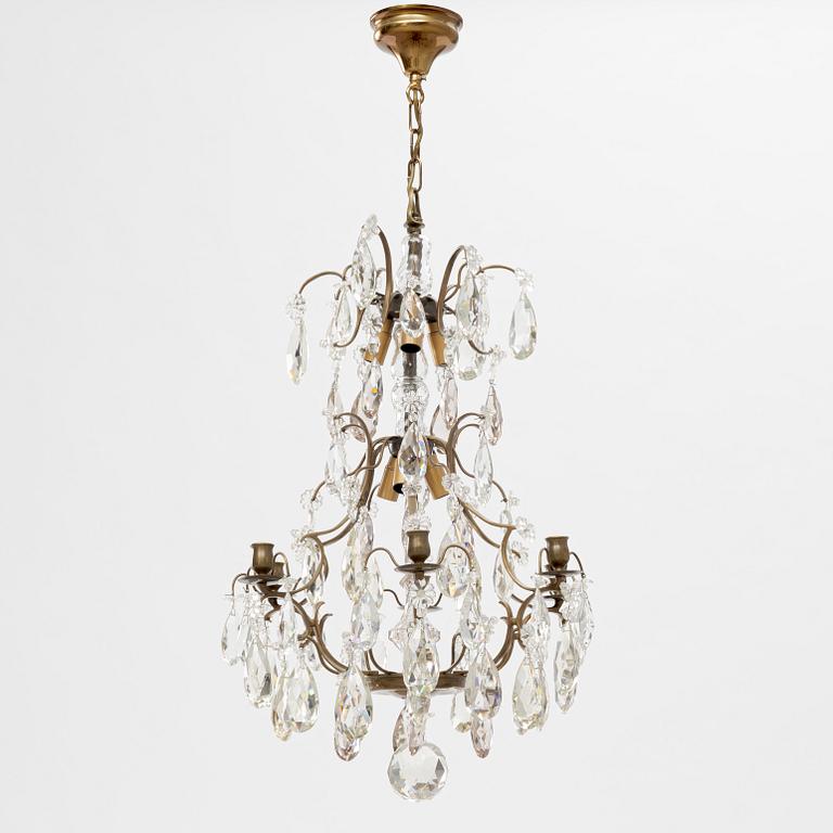 A mid 20th century Rococo style chandelier.