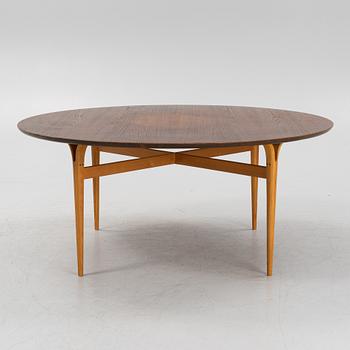 Bruno Mathsson, a circular  teak top table for Firma Karl Mathsson, mid 20th Century.